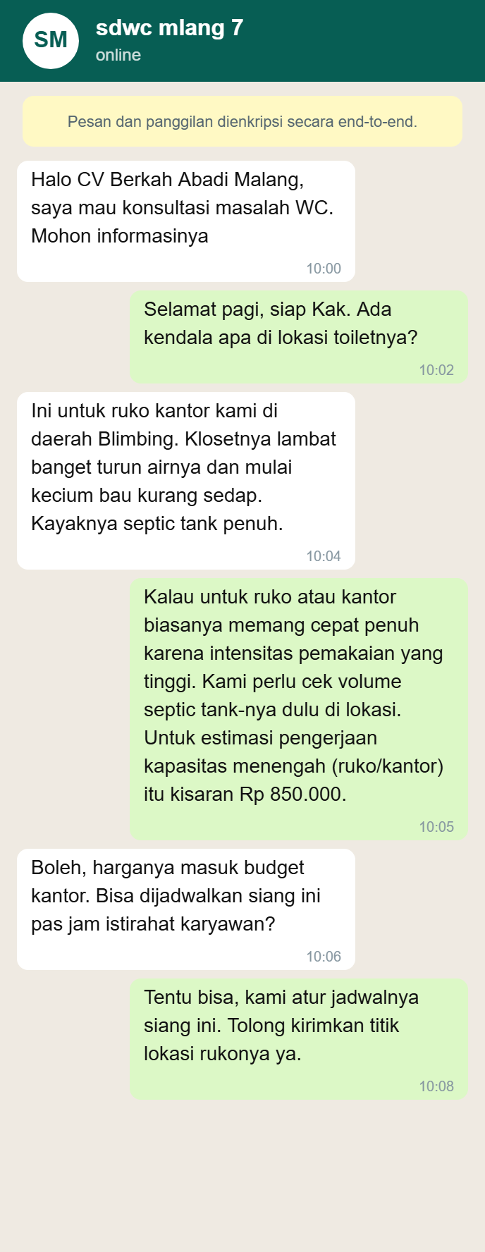Testimoni WhatsApp 2