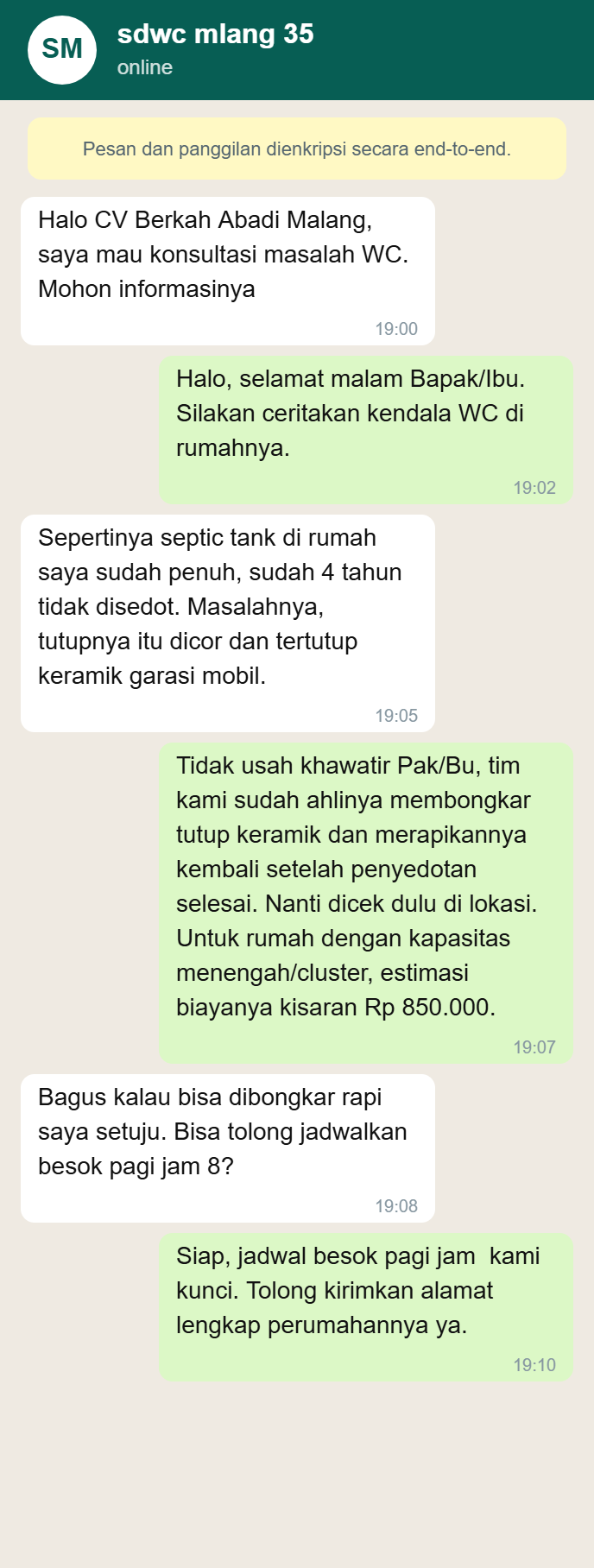 Testimoni WhatsApp 6